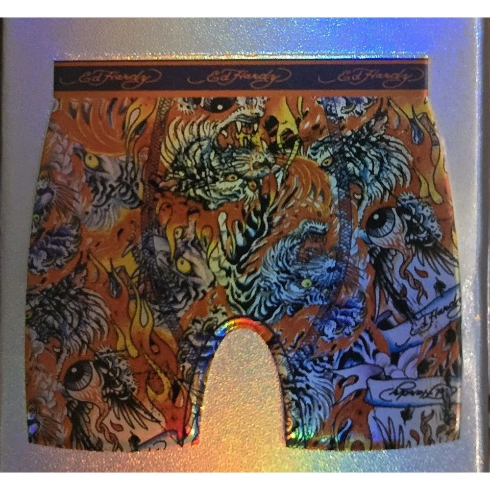 Ed Hardy 4 Performance Boxer Briefs Moisture Wick Stretch Soft Mens Size XL